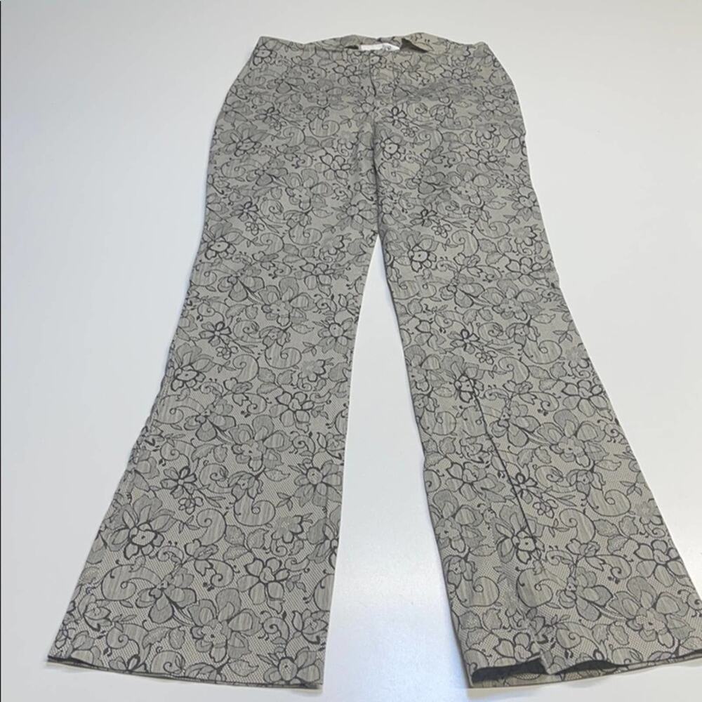 A. BYER Womens Small Gray Black Printed Pants